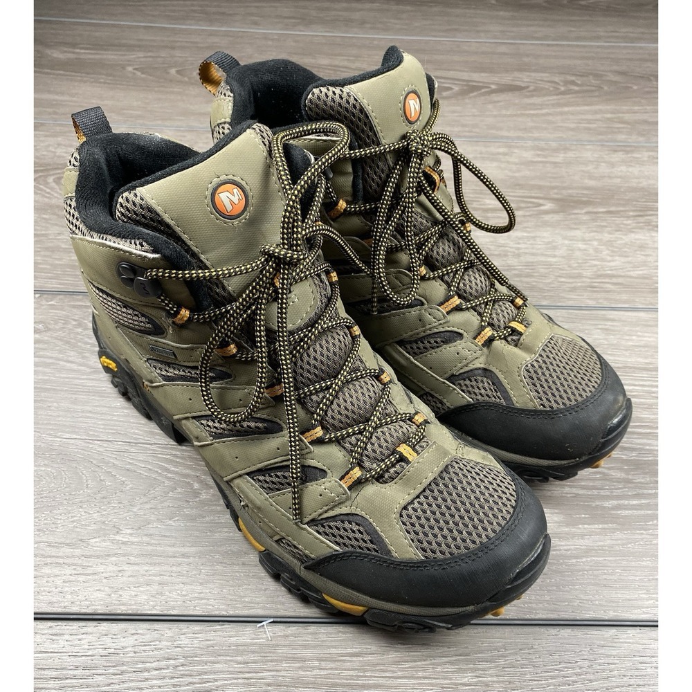Merrell Men's Moab 2 Mid GTX Gore Hiking Boots Walnut Size 12